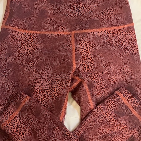 Lululemon Wunder Train HR Tight 25” Sz 6 Crackle Print CGWC High Rise Pant - Picture 2 of 5